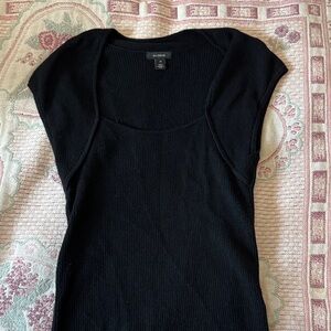 Halogen Classic Black Short Sleeve Tee